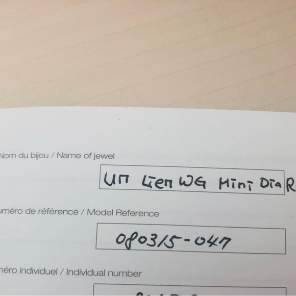 💯Auth! CHAUMET Liens Evidence 18 carat white gold ring - Picture 5 of 12